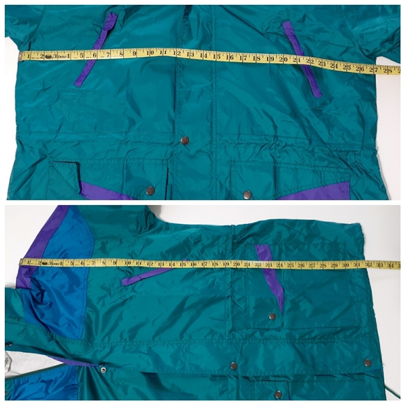 💎NEW Rare Vintage Unisex Sumaggo Turquoise Windbreaker Jacket - Picture 8 of 9